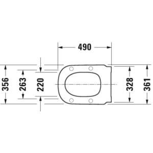 D-Code: Elongated Seat Ring + Hinges White