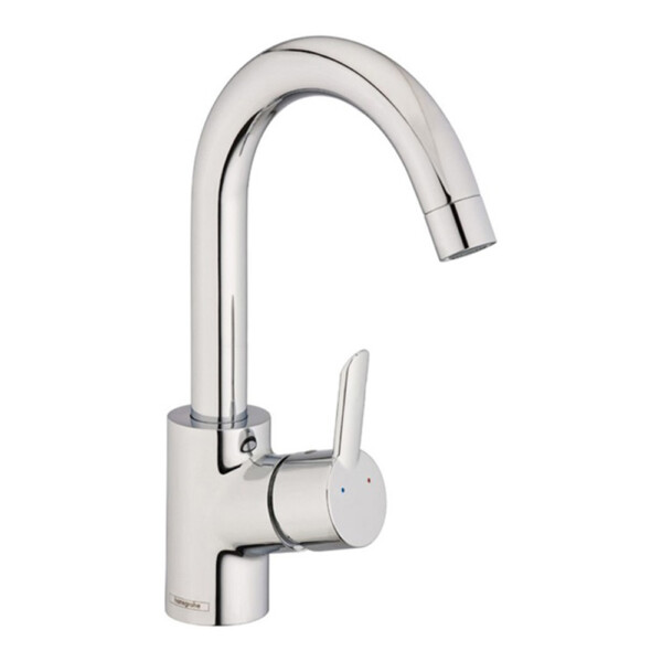 Focus S: Basin Mixer: Swivel Single Lever, Chrome Plated