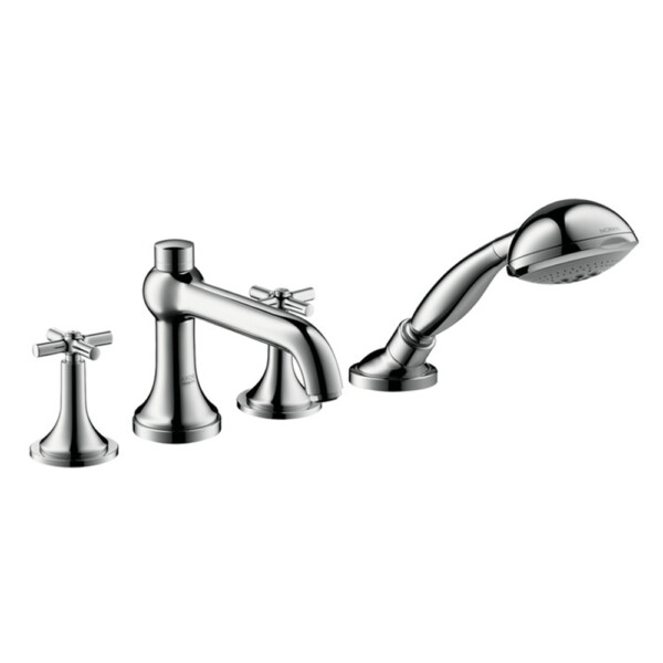 Terrano: Finish set Bath Mixer 4 Hole, Satinox