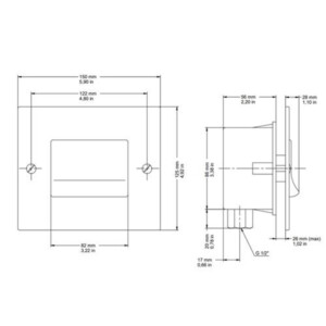 Docol: Wall Concealed Foot Operated Valve