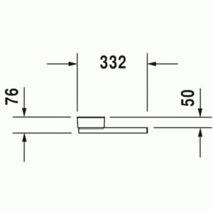 Open Space B: Shower Basket (Left) With Handle 325x115mm; Chrome Plated/Anthracite