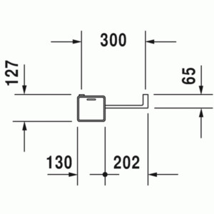 Open Space B: Shower Basket (Left) With Handle 325x115mm; Chrome Plated/Anthracite