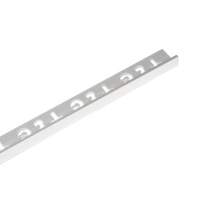 Sang Yi: Aluminium  L-Shaped Tile Edge Trim: Silver Matt 2.4mts x 10mm(H)