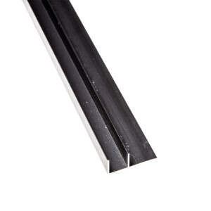 Sang Yi: Aluminium Glass Tile Strip: 12.5mm, Black Matt 2.7m
