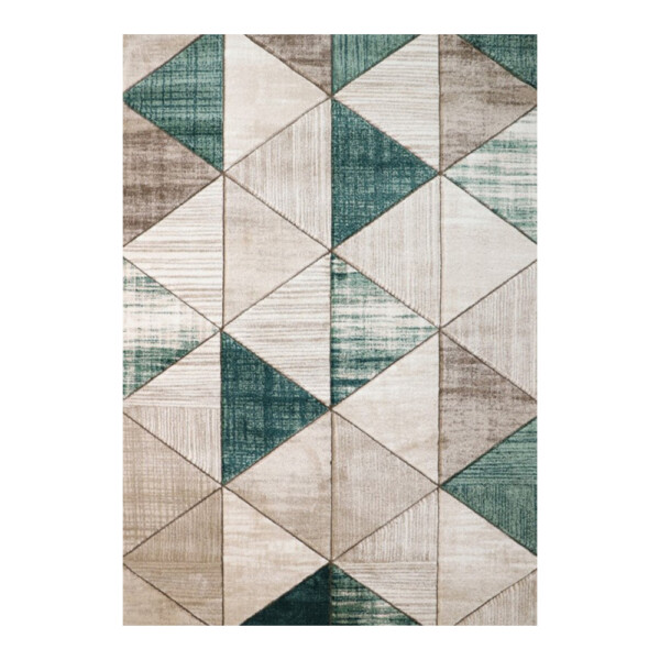 Aura Textured Triangle Print Carpet Rug, (160x230)cm