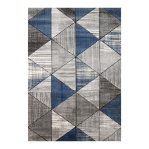 Aura Textured Triangle Print Carpet Rug, (160x230)cm