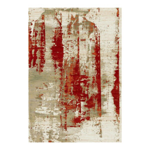 Cashmere Merino Maroon/Grey Carpet  Rug, (160x230)cm