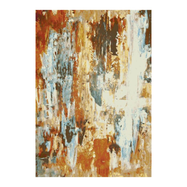 Cashmere Merino Abstract Brushed Multicolour Carpet Rug, (240x340)cm