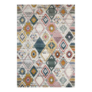 Latte Diamond Multi-Pattern Carpet Rug, (80x150)cm