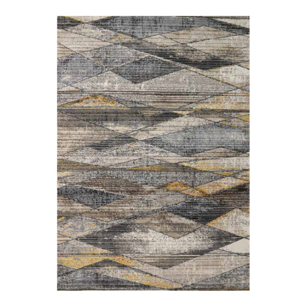 Latte Spanish Grey/Rust Carpet Rug, (240x340)cm