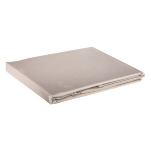 Domus: Flat Double Bed Sheet, 250T 100% Cotton; (200x240)cm, Stone