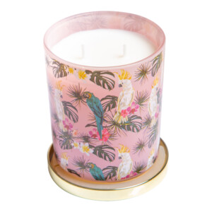 Scented Jar Candle With Gold Lid: 11oz, Gardenia