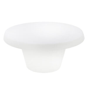LED Illuminated Cona Support Table; (80x80x39)cm, White