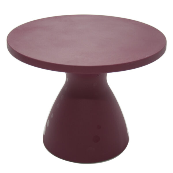 Flut High Table; (65x65x110)cm, Burgundy