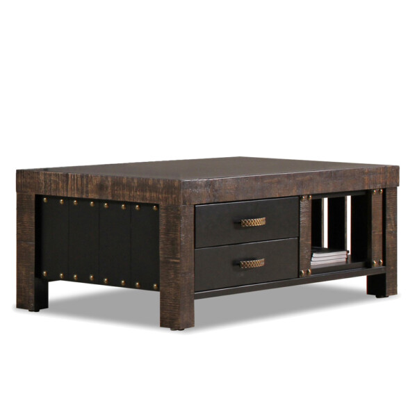 Coffee Table-Wood Top, (130x60x40)cm, Light Wenge