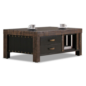 Coffee Table-Wood Top, (130x60x40)cm, Light Wenge