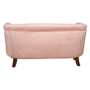 Fabric Sofa: 2-Seater(Love Seat); (142x72x74)cm, Pink