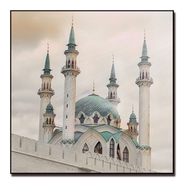 Kul Sharif Mosque Printed Painting: (80x80)cm