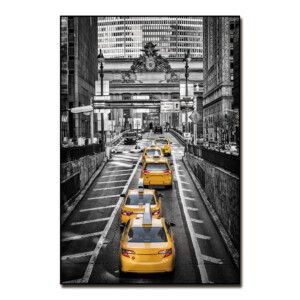 New York Taxi Art Printed Painting: (120x80)cm