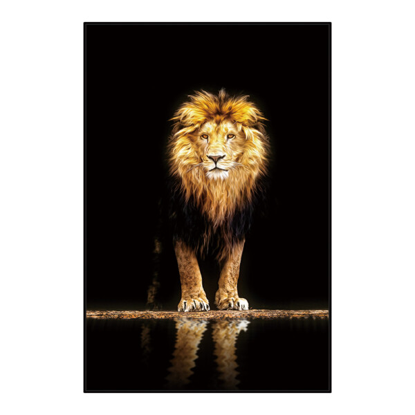 Lion Printed Painting: (90x60)cm