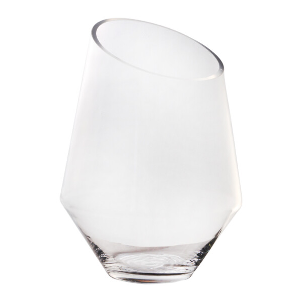 Domus Clear Slim Drop Glass Vase: (19.5x25.0)cm