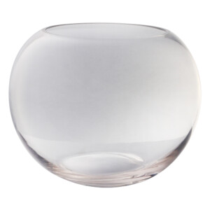 Domus Clear Round Bowl Glass Vase: 19.0cm