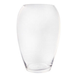 Domus Clear Slim Drop Glass Vase: 21.0cm