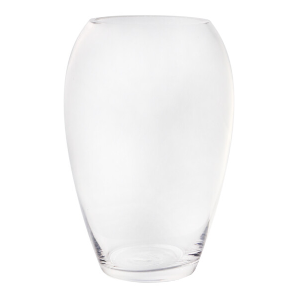 Domus Clear Slim Drop Glass Vase: 21.0cm