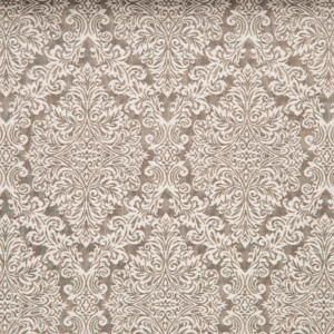 F-Laurena IV Collection Beige Damask with Brown Backing Furnishing Fabric