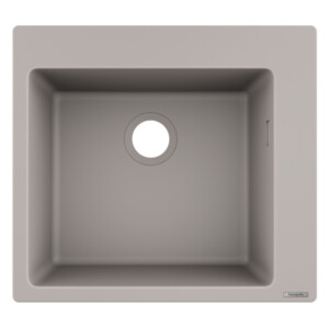 Hansgrohe: S510-F450 Built-In Sink 450 , Single Bowl, Concrete Grey