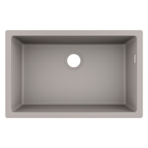 Hansgrohe: S510-U660 Under-Mount Sink, Single Bowl; Concrete Grey