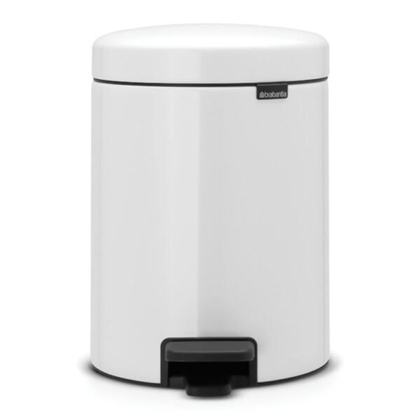 New Icon Step Bin: 5 Ltrs, White