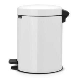 New Icon Step Bin: 5 Ltrs, White