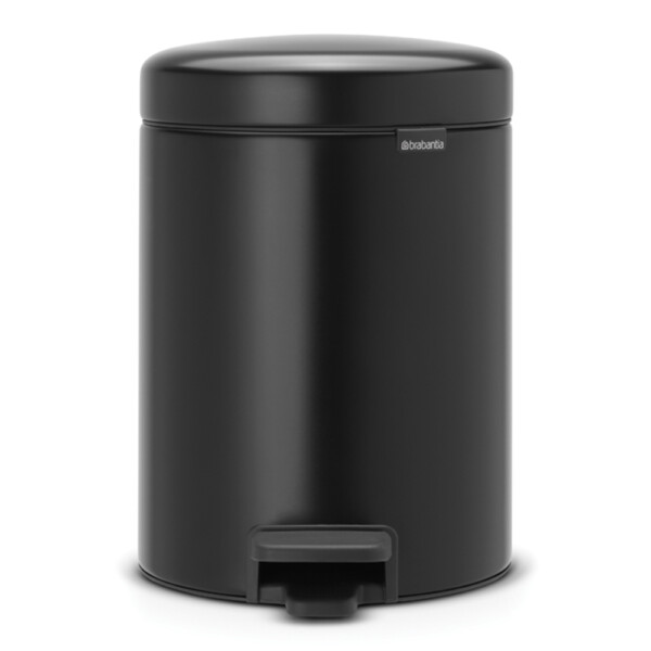 New Icon Step Bin: 5 Ltrs, Matt Black