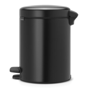 New Icon Step Bin: 5 Ltrs, Matt Black