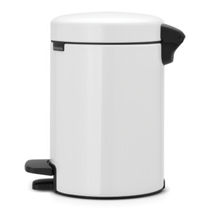 New Icon Step Bin: 3 Ltrs, White