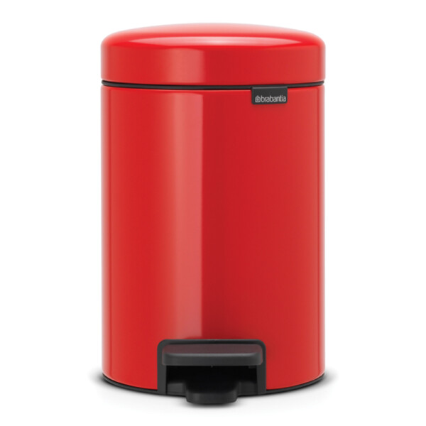 New Icon Step Bin: 3 Ltrs, Passion Red
