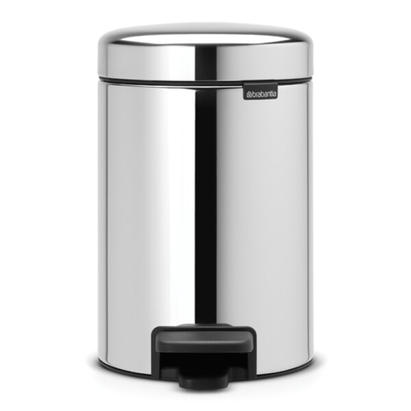 New Icon Step Bin: 3 Ltrs, Briliant Steel