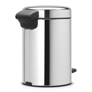 New Icon Step Bin: 3 Ltrs, Briliant Steel