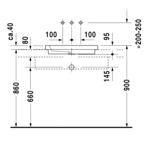 2nd Floor: Over Counter Basin: 58cm, White