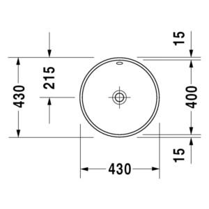 Architec: Under Counter Basin: 40cm, White