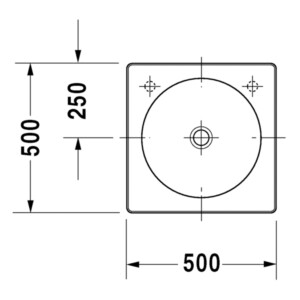 Architec: Counter Top Basin: 50cm, White