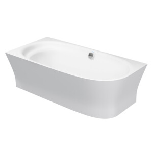 Cape Cod: Left Corner Bathtub With Panel And Support Frame: (190x90)cm, White