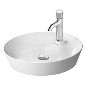 Cape Cod: Round Wash Bowl With Tap Hole, White