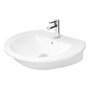 Darling: Wash Basin, 65cm 1TapHole, White