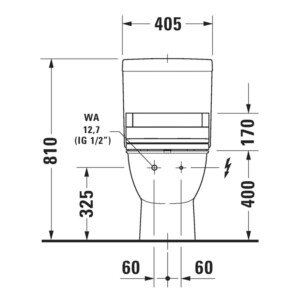 Darling N.Compact: Sensowash: WC Pan, White