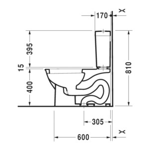 Darling N.Compact: Sensowash: WC Pan, White