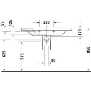 DuraStyle: Furniture Wash Basin: 100cm, White