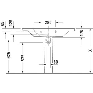 DuraStyle: Furniture Wash Basin: 100cm, White