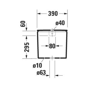 DuraStyle: Cistern: 6ltrs, White